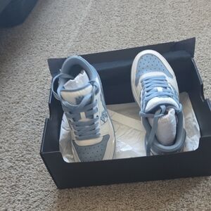 AMIRI Sky Blue and White Sneakers